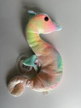 Ty Beanie Baby Neon - MWMT (Seahorse 1999)